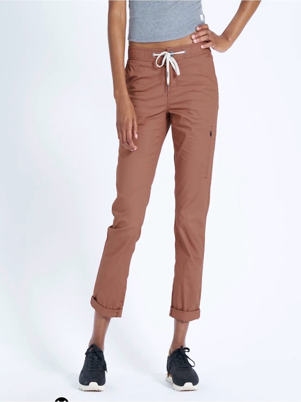 Vuori Drawstring ripstop Pants in copper